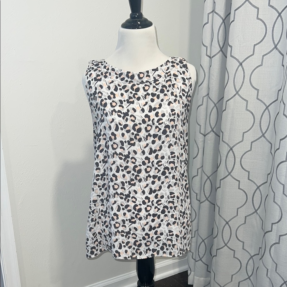 LOFT Leopard Print Sleeveless Top